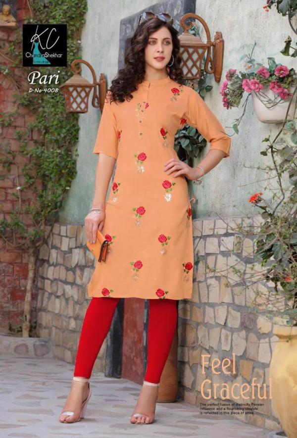 KC Pari 4 Rayon Fancy Embroidery Kurti 